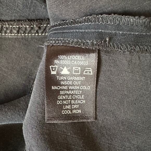 Nic + Zoe Chambray Boot Flare Western Dark Blue Knee Length Skirt Sz 6 Prairie - Picture 6 of 6